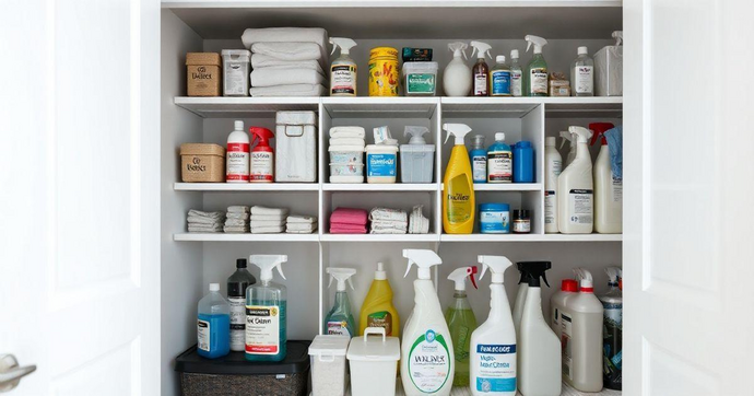 Armazenamento de Produtos de Limpeza Eficiente